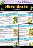 Vorschau - Bildkarten - Banane - Wissenskartei - Obst - Deckblatt