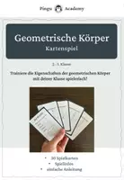 Vorschau - Spiele - Geometrische Körper - Kartenspiel - Deckblatt