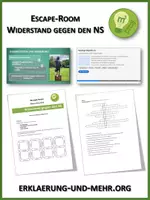Vorschau - Stundenentwürfe - Escape Room - Widerstand gegen den NS - Deckblatt