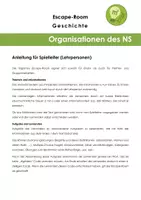 Vorschau - Stundenentwürfe - Escape Room - Organisationen des NS - Seite 1