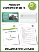 Vorschau - Unterrichtsreihen - Arbeitsheft - Organisationen des Nationalsozialismus - Deckblatt
