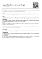 anteprima - Esercizi - Repubblica Democratica del Congo - Pagina di copertina