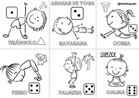 Vista previa - Juegos / Gamificación - PACK Yoga y sentimientos para colorear - página 1