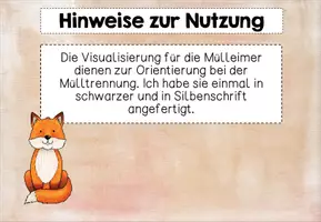 Vorschau - Poster - Schilder Mülleimer Fuchs - Seite 1