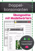 Vorschau - Arbeitsblätter - Doppelkonsonanten - Rechtschreibübungen mit Modellwörtern - Deckblatt