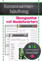 Vorschau - Arbeitsblätter - Konsonantenhäufung - Rechtschreibübungen mit Modellwörtern - Deckblatt