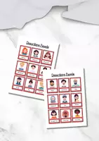 Vista previa - Tarjetas / Manipulativos - Tarjetas didácticas para la descripción de personas en inglés - Portada