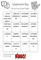 Vorschau - Spiele - Schuljahresende-Bingo - Deckblatt