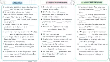 Vorschau - Stationenlernen - GR Verweiswörter B2 - Theorie und Übungen PDF mit Lösung - Seite 2