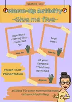 Vorschau - Spiele - Warm-Up Activity als Präsentation - "Give me five" - Deckblatt