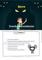 Vorschau - Stationenlernen - Abschreibtexte Klasse 4 - Abschreiben Klasse 4 - Geschichte weiterschreiben Klasse 4 - Horror - Abschreibkartei Klasse 4 - Abschreiben & Gruselgeschichte weiterschreiben - Seite 3