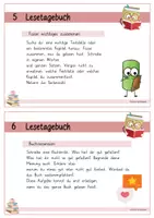 Vorschau - Aufgabenkarten - Lesetagebuch Kartei für jede Lektüre (große Karten) - Seite 3