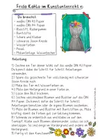 Vorschau - Stundenentwürfe - Frida Kahlo Kunstprojekt, Künstlerin Frida Kahlo im Kunstunterricht, Sek 1 Kunstunterricht - Seite 2