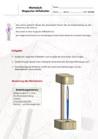 Vorschau - Arbeitsblätter - Werkstück - Magnet Stiftehalter - Holzbearbeitung > bohren / leimen....inkl. Lösungen! - Deckblatt