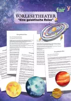 Vorschau - Text - 🗣️ Vorlesetheater: Eine galaktische Reise - Kinder lesen vor - Deckblatt