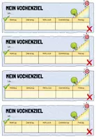 Vorschau - Anderer Materialtyp - Wochenziel-Checkliste - Seite 1