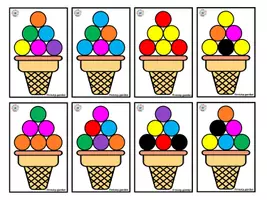 Vista previa - Juegos / Gamificación - Juego de atención: Helados Coloridos @miviqs.garden - página 3