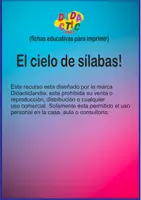 Vista previa - Hojas de trabajo - El cielo de sílabas! - página 2