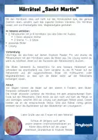 Vorschau - Arbeitsblätter - AnybookPro Material: Hörrätsel Sankt Martin - Seite 1