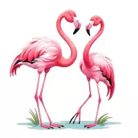 Vorschau - selbst erstellte Cliparts/Grafiken - Cliparts Flamingos Sticker Klassenmaskottchen Tiere Sommer - Seite 3