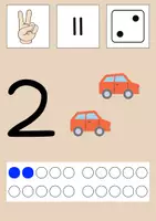 Vorschau - Poster - Zahlenposter 0-20 beige / Zahlenplakat beige - Seite 3