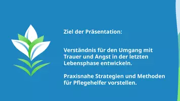 Vorschau - Präsentationen/Tafelbilder - Umgang mit Trauer und Angst in der Pflege - Seite 1