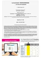 Vorschau - Arbeitsblätter - Lernwerkstatt Energiewende – und was das bedeutet! | Physik Sekundarstufe I+II Klasse 5–13 | Erneuerbare Energien, Nachhaltigkeit, Ökostrom, Klimaschutz, Lösungen - Seite 1