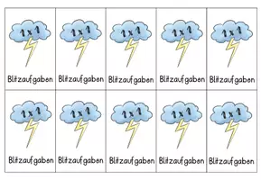 Vorschau - Arbeitsblätter - 1x1 Heftchen - Blitzaufgaben - Seite 2