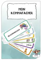 Vorschau - Merkblätter - Kommaregel-Fächer als Lernhilfe - Deckblatt