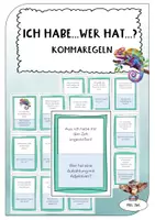 Vorschau - Spiele - Ich habe... Wer hat... - Spiel zur Kommasetzung - Deckblatt
