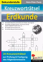 Vorschau - Unterrichtsreihen - Kreuzworträtsel Erdkunde | Bundesländer, Kontinente, Ozeane, Vulkanismus, Plattentektonik, Klimazonen | Erdkunde Sekundarstufe I Klasse 5-10 Lösungen - Deckblatt
