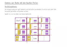 Vorschau - Stationenlernen - 6er Reihe mit den Bunten Perlen_Domino - Seite 1