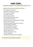 Vorschau - Arbeitsblätter - Le passé composé avec avoir et être - Einführung - Seite 2