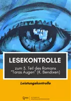 Vorschau - Test - Sparpaket: 3 Leistungskontrollen mit Lösungen zum Roman "Taras Augen" (K. Bendixen) - Seite 1
