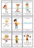 Vorschau - Arbeitsblätter - Bewegungs-Lesespiel - sportliche Kinder - Seite 2
