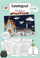 Vorschau - Arbeitsblätter - Lesespur Zauberei, Halloween | Kl. 1 + 2 - Deckblatt