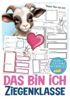 Vorschau - Arbeitsblätter - Ziegenklasse sich vorstellen Arbeitsblätter Klassentier Ziege - Deckblatt