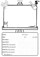Vista previa - Hojas de trabajo - ALL ABOUT ME: WRITING PRACTICE - página 3