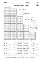 Vorschau - Arbeitsblätter - Schauen - denken - sprechen - rechnen (bis 1 000), ab 3 - Seite 1