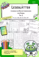 Vorschau - Arbeitsblätter - Leseblätter zu Karibu 1 (Version 2016) in Grundschrift (Teil 3) | Lesetraining & Arbeitsblätter zum Lesen lernen in Klasse 1 - Deckblatt