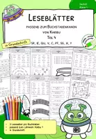 Vorschau - Arbeitsblätter - Leseblätter zu Karbu 1 (Version 2016) in Grundschrift (Teil 4) | Lesetraining & Arbeitsblätter zum Lesen lernen in Klasse 1 - Deckblatt