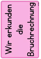 Vorschau - Arbeitsblätter - Einführung der Bruchrechnung - Visualisierung - Seite 1