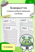 Vorschau - Arbeitsblätter - Schreiben lernen mit Karibu 1 (Version 2016 – Schreibblätter in Grundschrift | Arbeitsblätter zum Schreiben für die 1. Klasse - Deckblatt