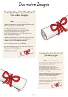 Vorschau - Merkblätter - Das wahre Zeugnis - Deckblatt