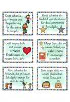 Vorschau - Mal- und Bastelvorlagen - Religion Segen neues Schuljahr - Schulstart Segenssprüche - Seite 1