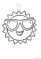 Vorschau - Arbeitsblätter - Sommer Girlande, Ausmalbilder, Klassenraum, Kindergarten, Grundschule - Seite 2