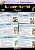 Vorschau - Bildkarten - Walnuss - Wissenskartei - Obst - Deckblatt