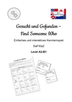 Vorschau - Spiele - Gesucht und Gefunden - Finde eine Person die - DaF/DaZ - Kennenlernen - A2-B1 - Deckblatt