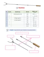 Vorschau - Arbeitsblätter - Werkstück - Grillspieß > Metall / Holz > Gewinde oder Hartlöten...inkl. Lösungen... 2 Versionen 1 Preis - Seite 1