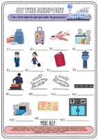 Vorschau - Arbeitsblätter - Vokabeln: Flughafen Airport Holidays Summer - Seite 1